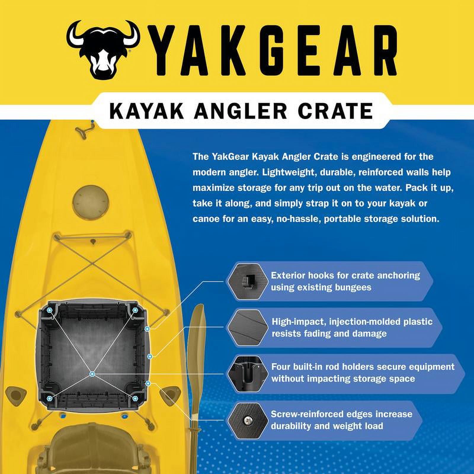 13-Inch Kayak Angler Crate – T - Fishing Kayak Crate 리뷰 및 가격