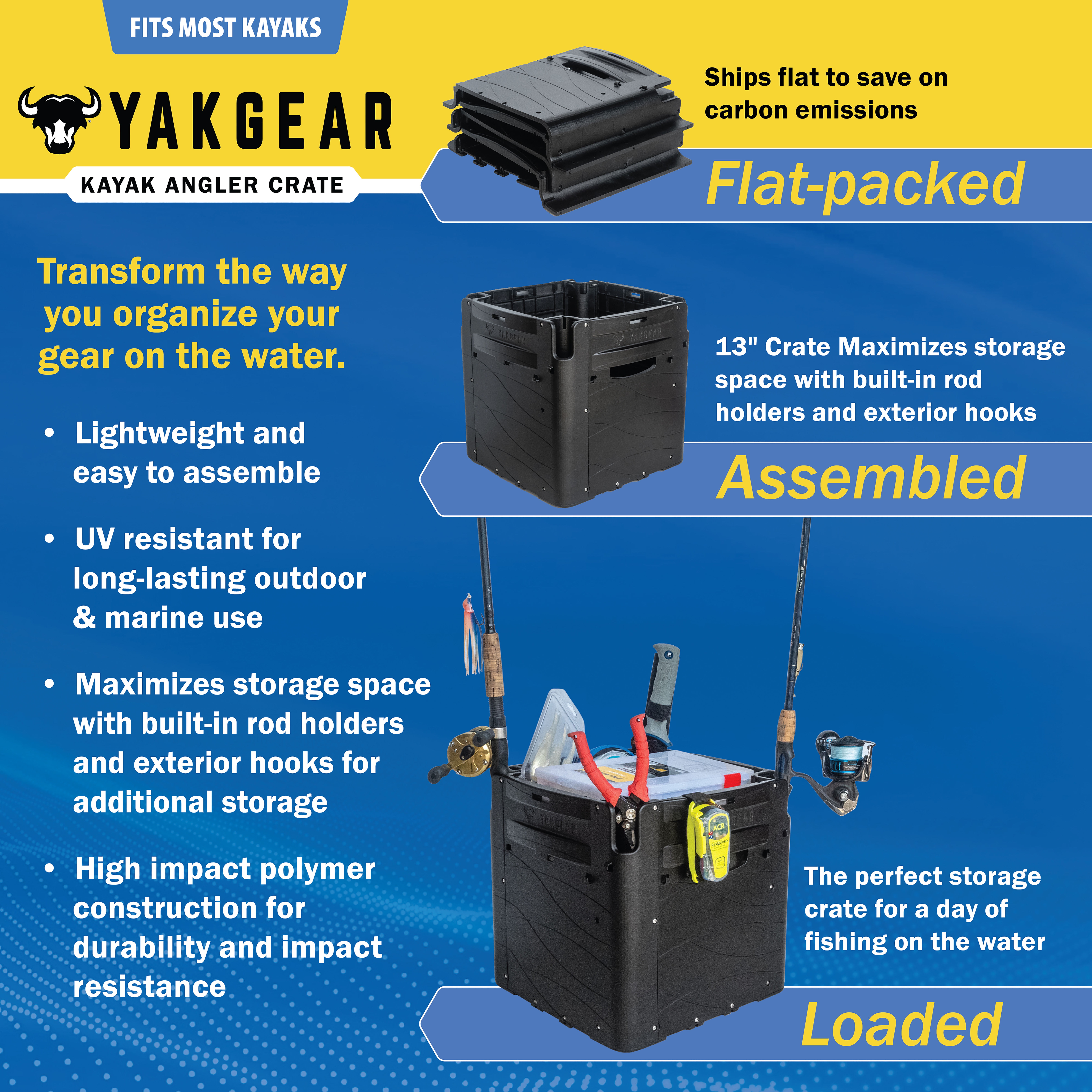 13-Inch Kayak Angler Crate – T - Fishing Kayak Crate 리뷰 및 가격