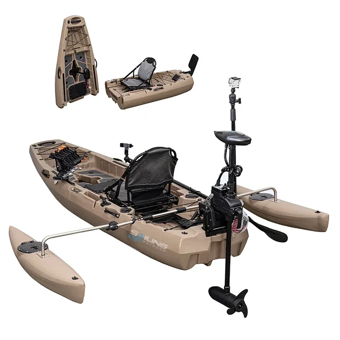 9.5ft 1 Person Folding Plastic - Fishing Kayak Pedal Drive 리뷰 및 가격