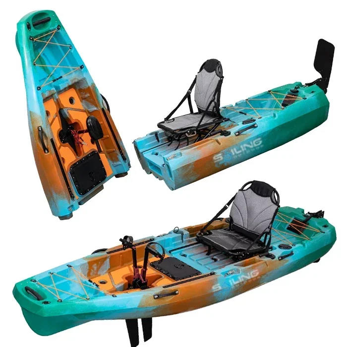 9.5ft 1 Person Folding Plastic - Fishing Kayak Pedal Drive 리뷰 및 가격