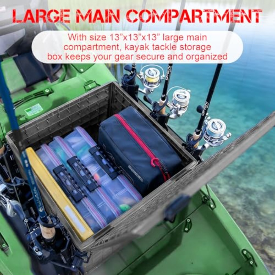 Kayak Fishing Crate with 4 Rod - Fishing Kayak Crate 리뷰 및 가격