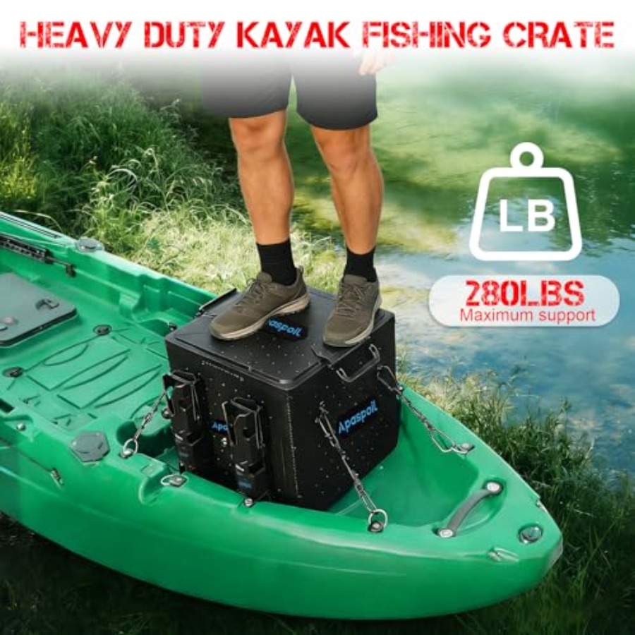 Kayak Fishing Crate with 4 Rod - Fishing Kayak Crate 리뷰 및 가격