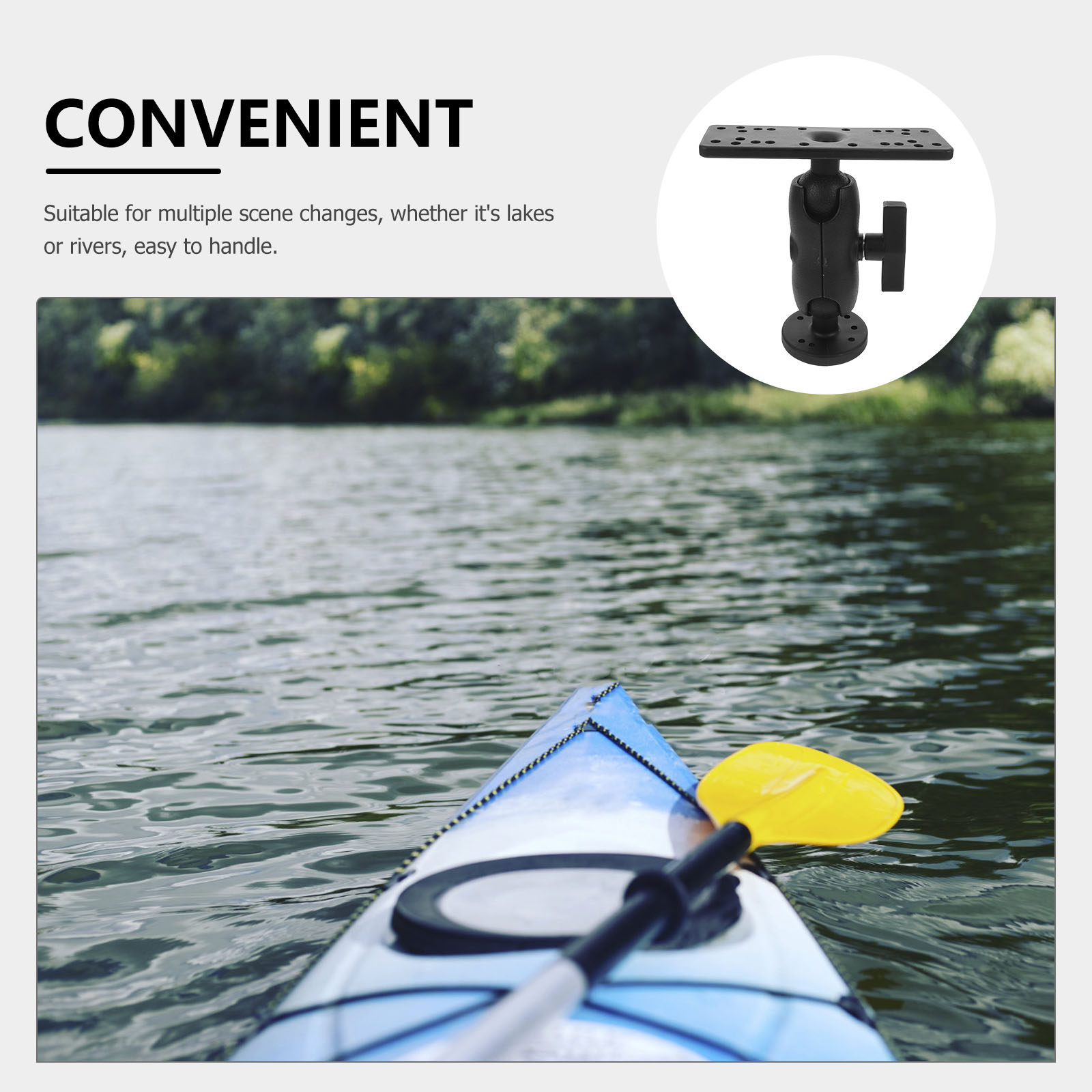 Adjustable Fishfinder Bracket  - Fishing Kayak Fish Finder Mount 리뷰 및 가격