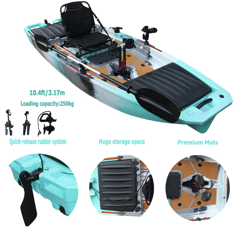 10FT Single Seat LLDPE Sit On  - Fishing Kayak Pedal Drive 리뷰 및 가격
