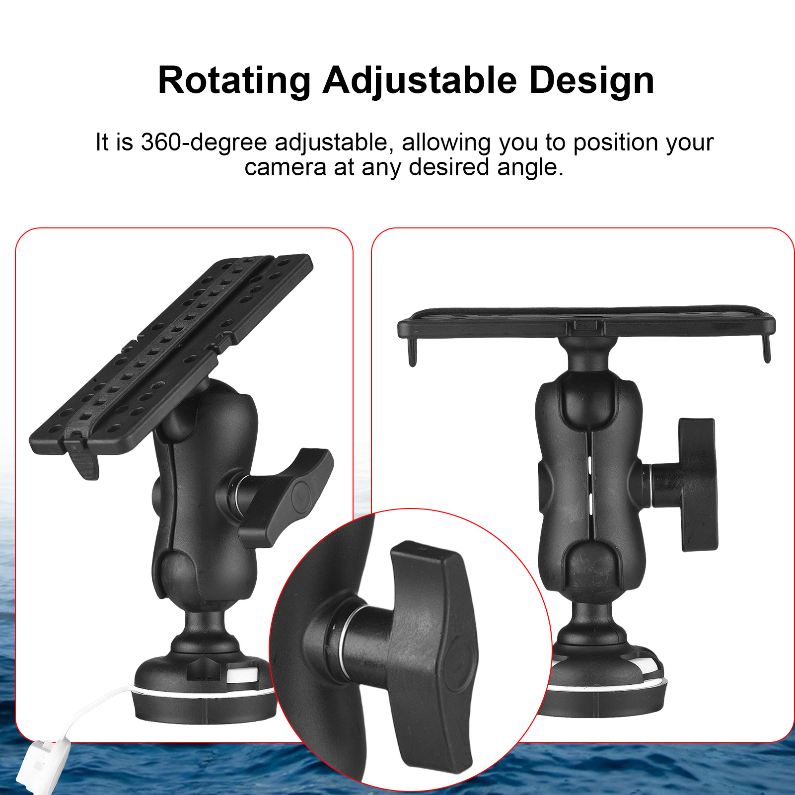 Fish Finder Mount with Rectang - Fishing Kayak Fish Finder Mount 리뷰 및 가격
