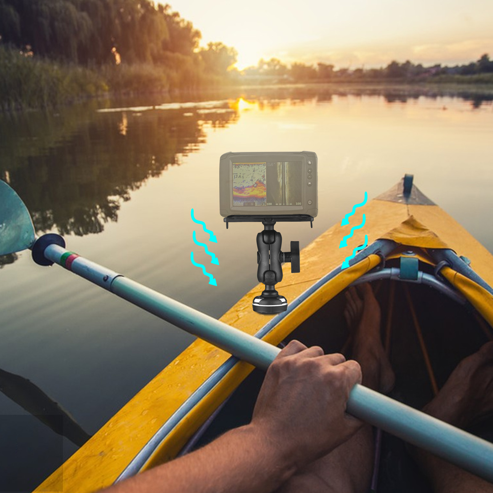 Fish Finder Mount with Rectang - Fishing Kayak Fish Finder Mount 리뷰 및 가격